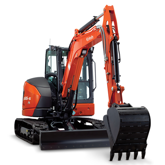 Kubota U55-5 — 4–6 Ton · Tight Tail Swing